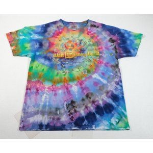 Disney Walt Disney World Graphic Tie Dye T-Shirt Size L